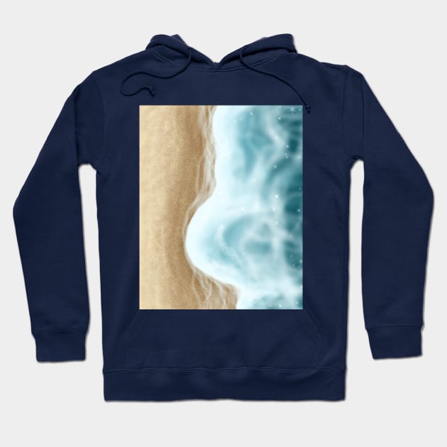 WAVES ON THE BEACH 2 Hoodie by ulricartistic